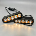CT5 400W Slim LED Auxiliary Driving Light | Amber Halo DRL | Hidden Front Grille & Bumper Mount | IP68 Spot Flood Combo for 4x4, Truck, SUV