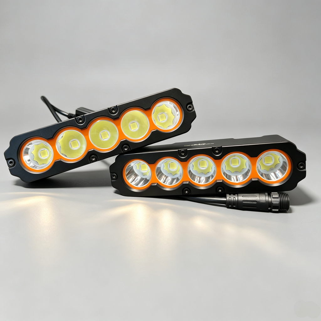 CT5 400W Slim LED Auxiliary Driving Light | Amber Halo DRL | Hidden Front Grille & Bumper Mount | IP68 Spot Flood Combo for 4x4, Truck, SUV