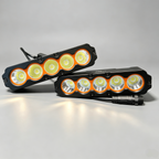 CT5 400W Slim LED Auxiliary Driving Light | Amber Halo DRL | Hidden Front Grille & Bumper Mount | IP68 Spot Flood Combo for 4x4, Truck, SUV