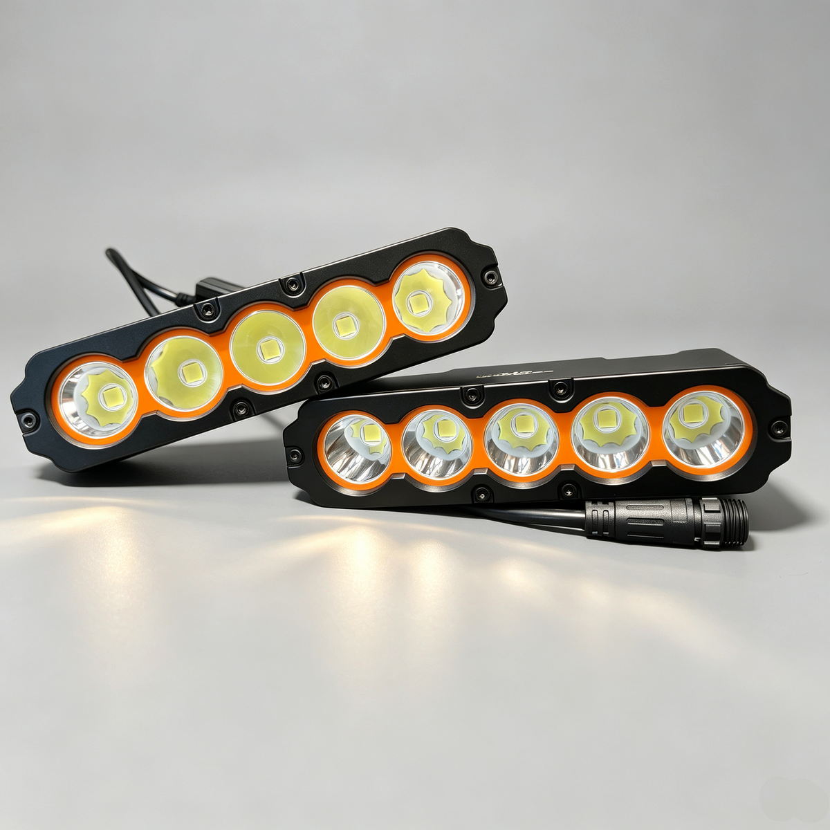 CT5 400W Slim LED Auxiliary Driving Light | Amber Halo DRL | Hidden Front Grille & Bumper Mount | IP68 Spot Flood Combo for 4x4, Truck, SUV