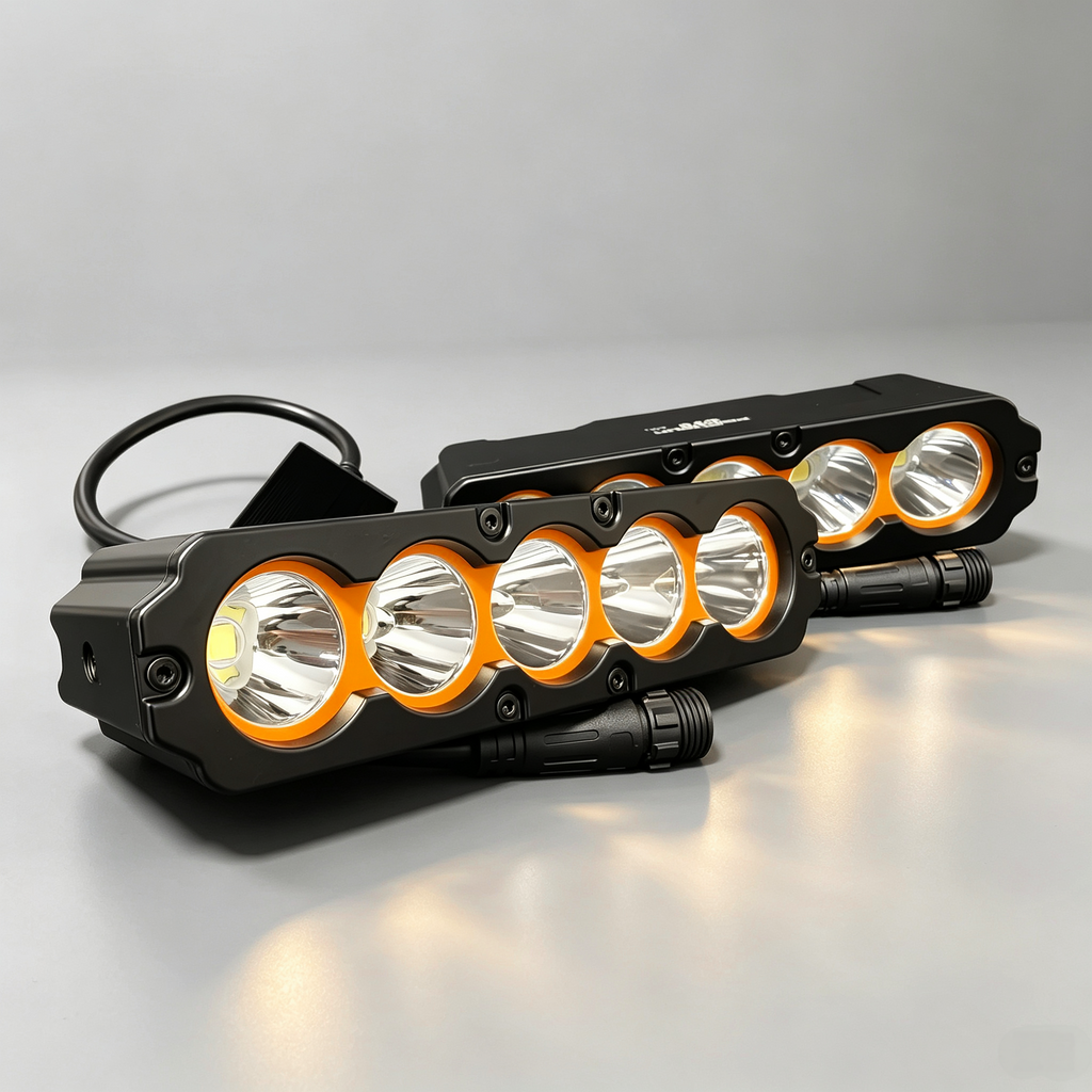 CT5 400W Slim LED Auxiliary Driving Light | Amber Halo DRL | Hidden Front Grille & Bumper Mount | IP68 Spot Flood Combo for 4x4, Truck, SUV