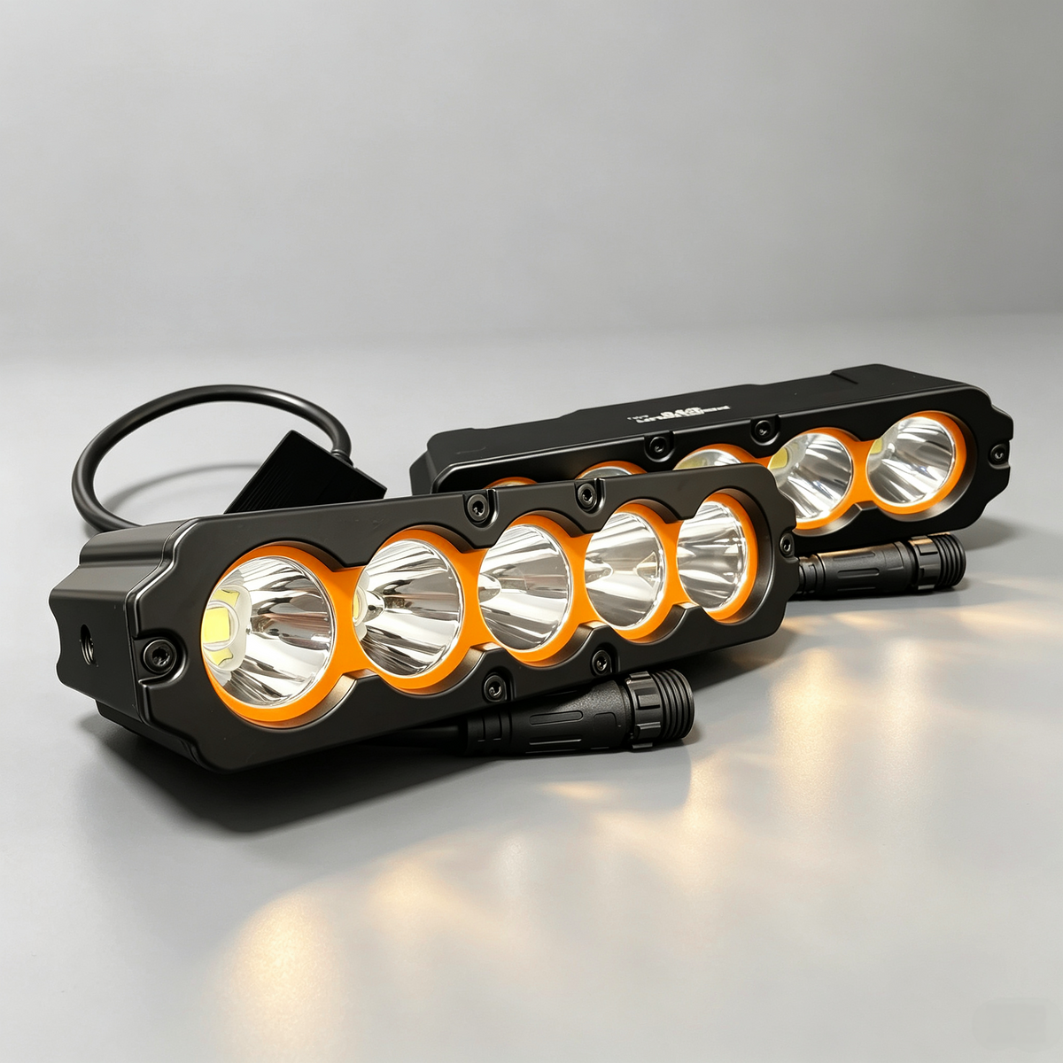 CT5 400W Slim LED Auxiliary Driving Light | Amber Halo DRL | Hidden Front Grille & Bumper Mount | IP68 Spot Flood Combo for 4x4, Truck, SUV