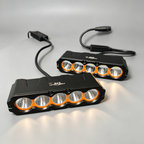 CT5 400W Slim LED Auxiliary Driving Light | Amber Halo DRL | Hidden Front Grille & Bumper Mount | IP68 Spot Flood Combo for 4x4, Truck, SUV