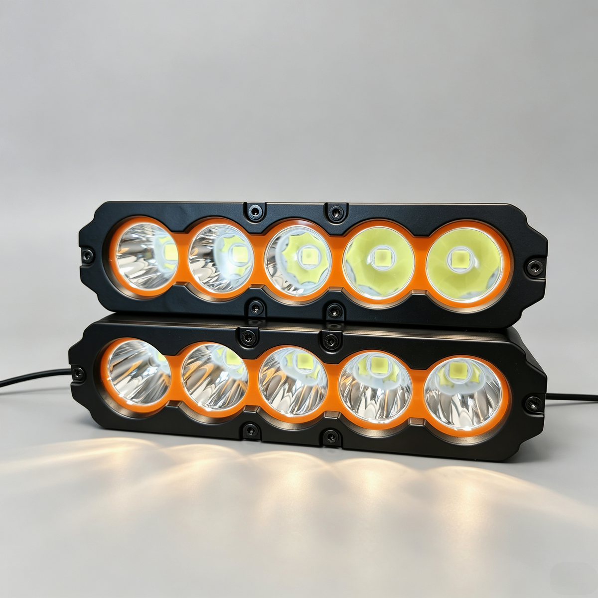 CT5 400W Slim LED Auxiliary Driving Light | Amber Halo DRL | Hidden Front Grille & Bumper Mount | IP68 Spot Flood Combo for 4x4, Truck, SUV