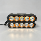 CT5 400W Slim LED Auxiliary Driving Light | Amber Halo DRL | Hidden Front Grille & Bumper Mount | IP68 Spot Flood Combo for 4x4, Truck, SUV