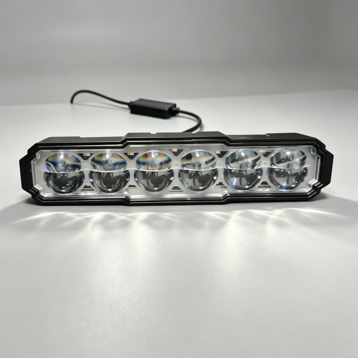 6-Lens LED Driving Light | 110W High Beam 80W Low Beam Dual Color