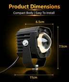 SU5 80W Laser Projector Spot Light Dual Color| IP67