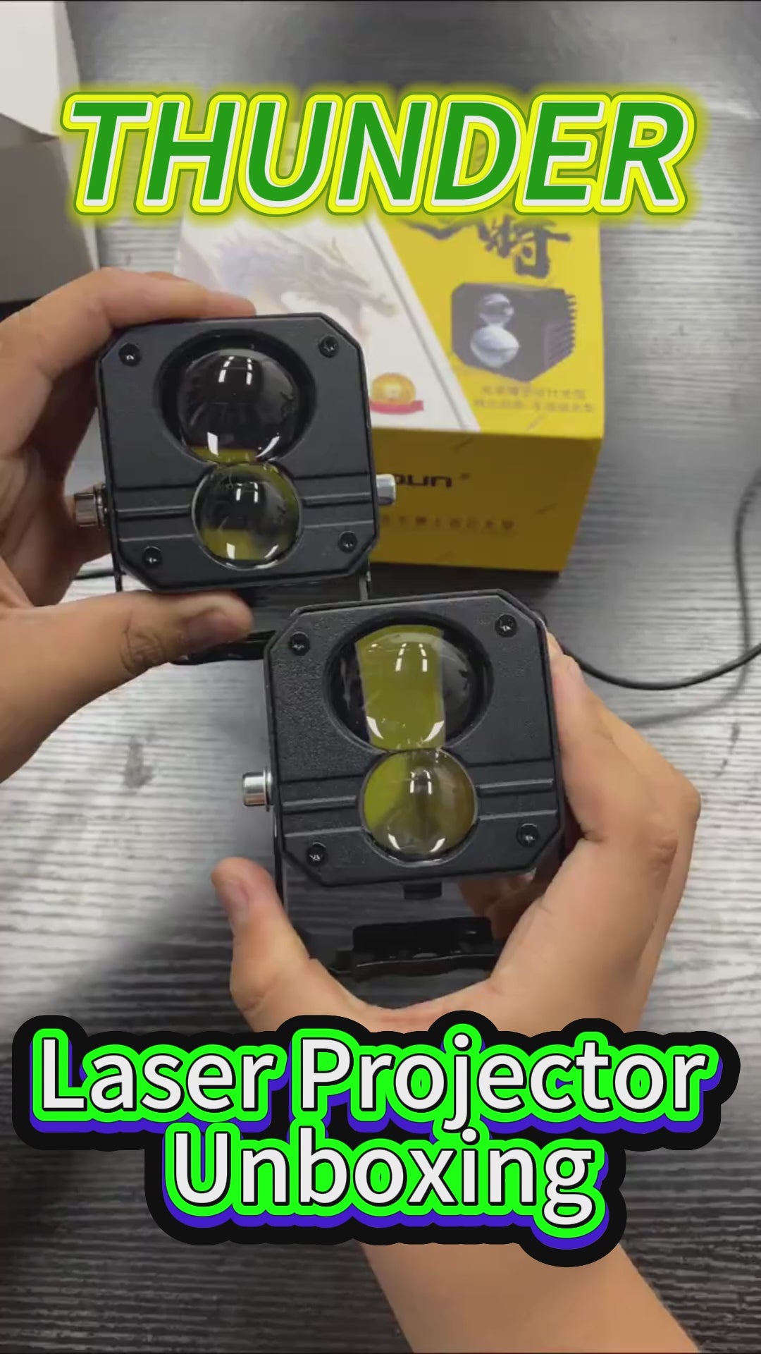 Thunder Laser Projector 52W/47W Dual-Color | Amber Low Beam & Matrix White High Beam