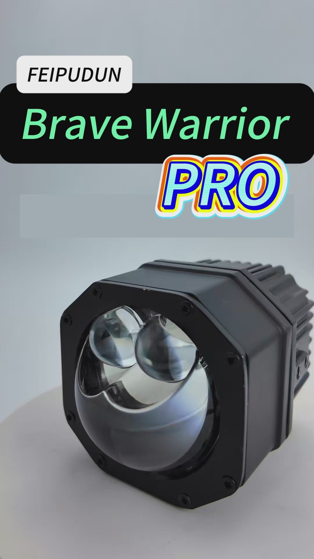 Brave Warrior Pro 65W Bi-LED Projector Auxiliary Light | Solid-State Heat Dissipation