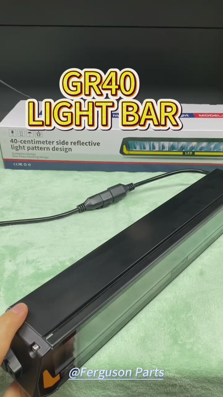 GR40 Light Blade 85W LED Light Bar | Spot Flood Dual Beam | RGB Flowing Welcome DRL | Roof Rack & Grille Mount for 4x4, SUV, Truck